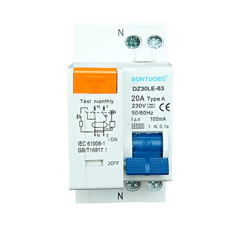 1p + n nau'in lantarki rcbo