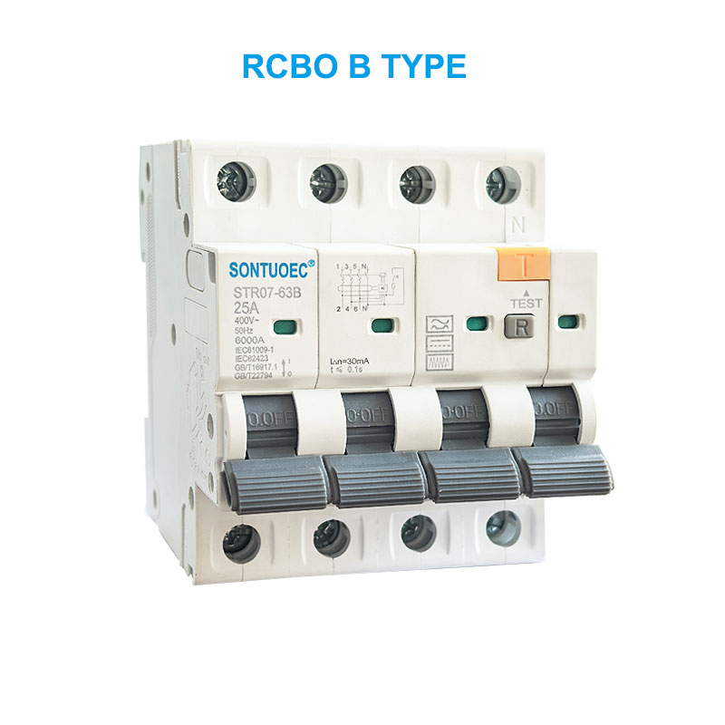 Stro7-63B RCBO B 2p 4p Residuu Resique Breaker