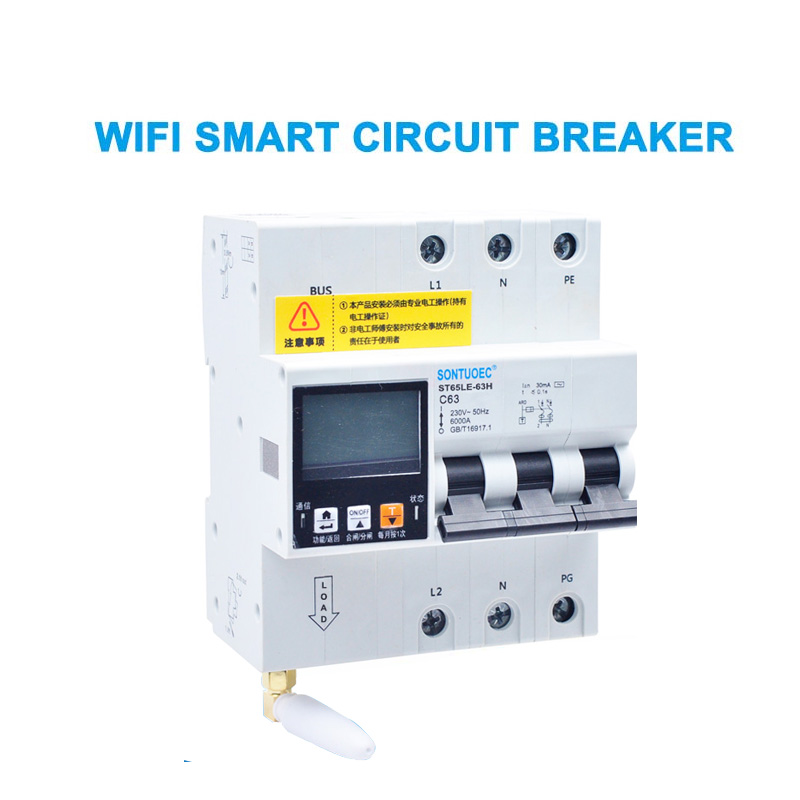 Wifi 4g tuya st65le-63h jerin Multi Multi aiki RcBo Moter